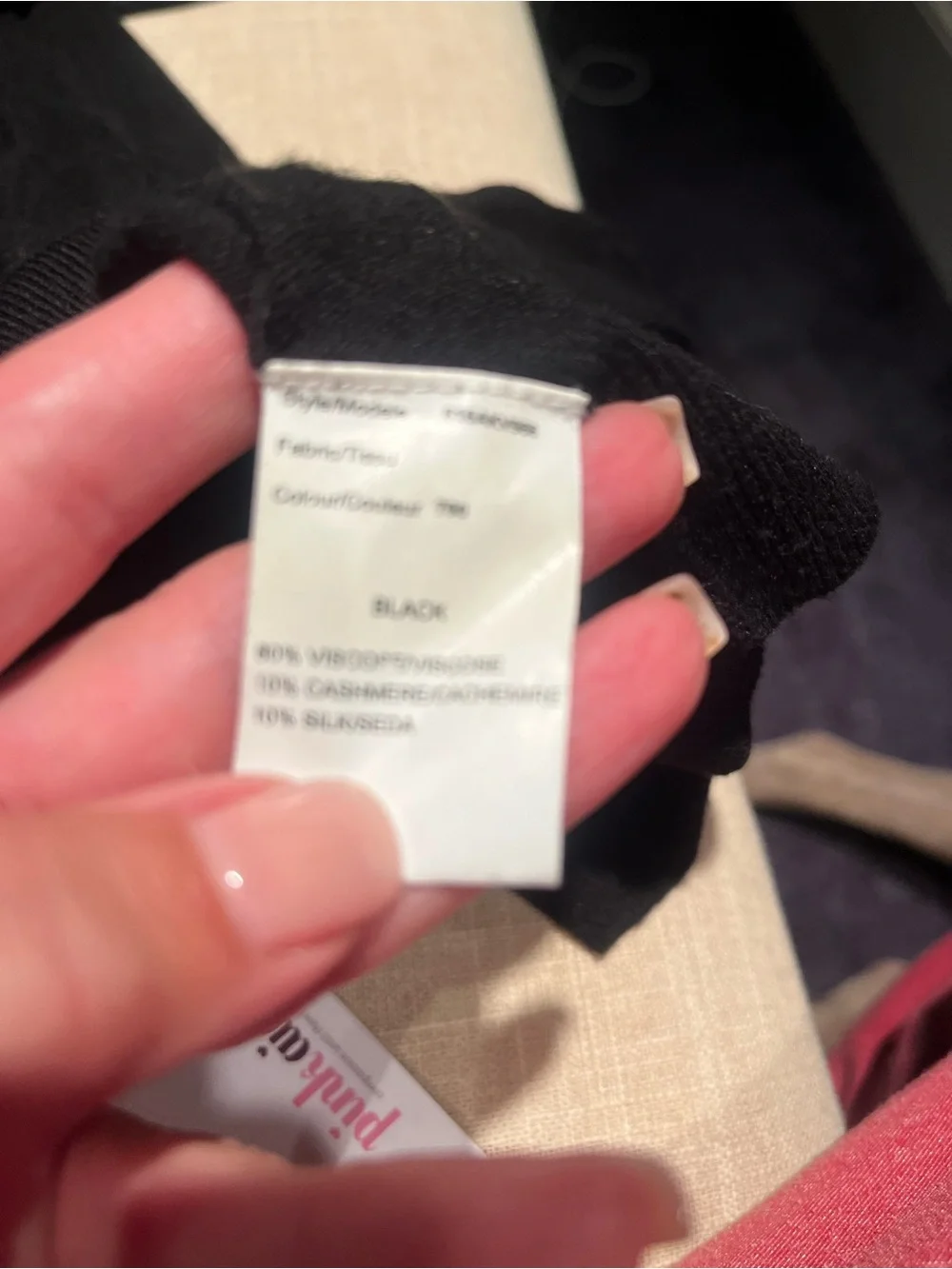 Michael Kors Black Cold-Shoulder V-Neck Sweater